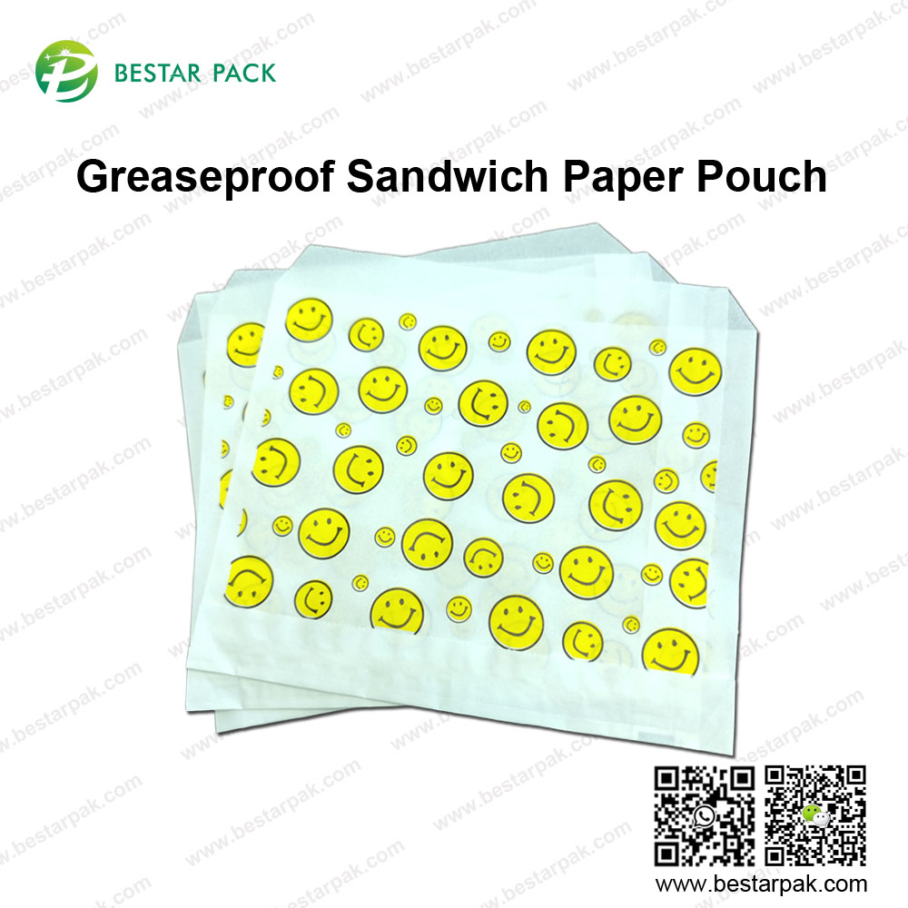 Bolsa de papel sanduíche à prova de graxa
